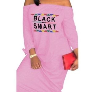 Long Black and smart cotton dress